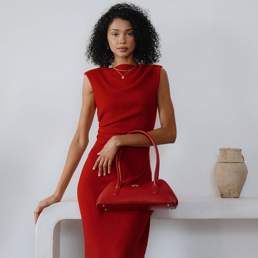 Dakota Yellow Recycled Vegan Shoulder Bag