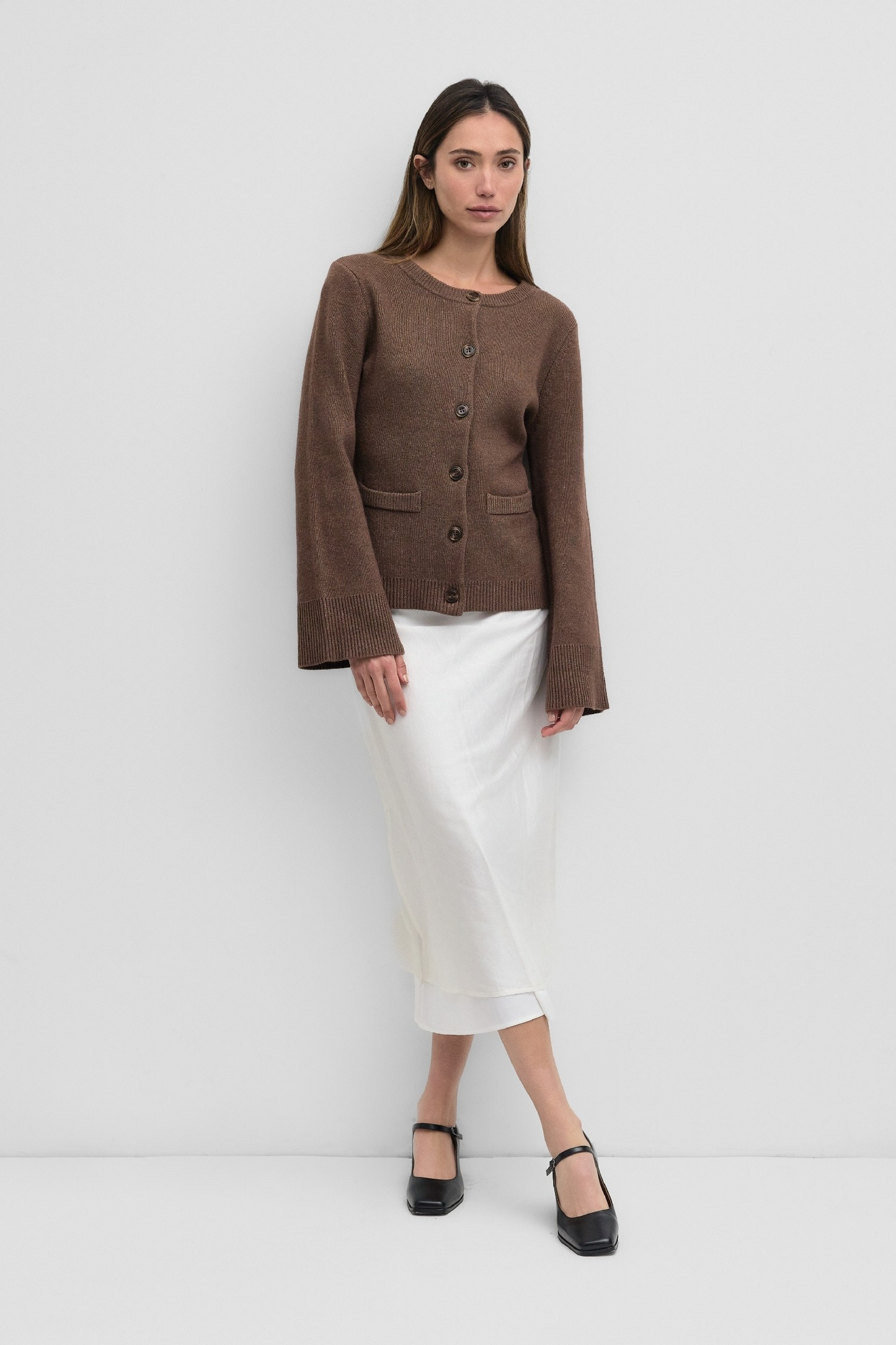 The Tyler Cardigan - Chestnut Brown