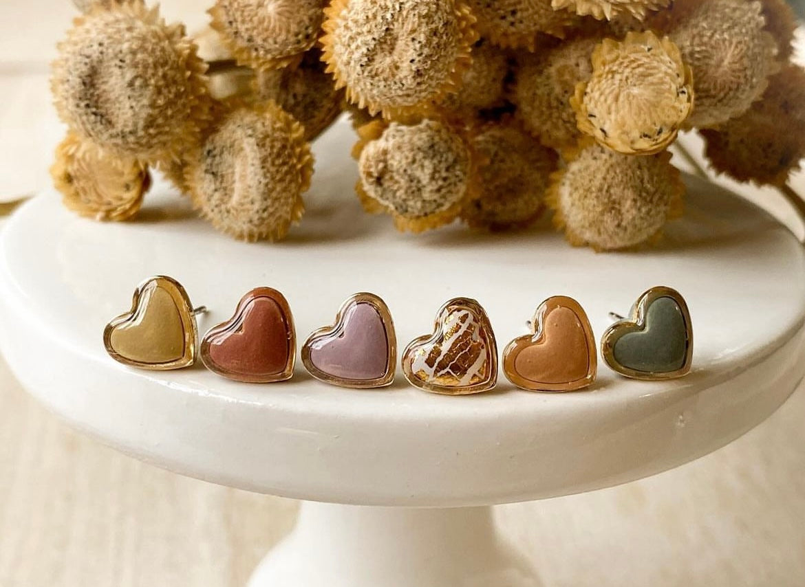 Heather Studs — Rust