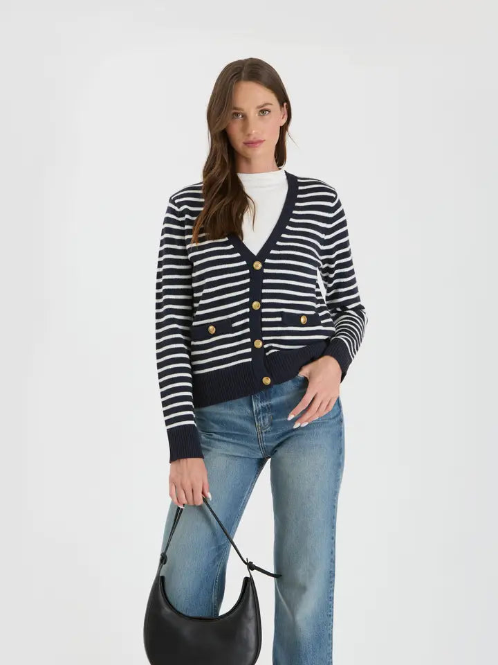 Emily Stripe Cardigan