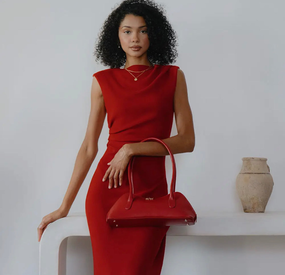 Dakota Shoulder Bag - Red