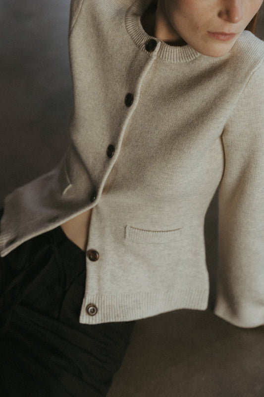 The Tyler Cardigan - Oatmeal