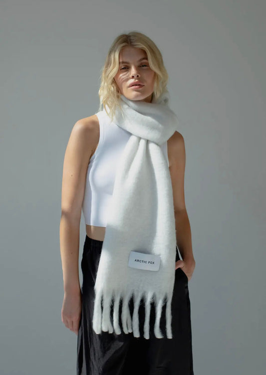 The Stockholm Scarf- Polar White