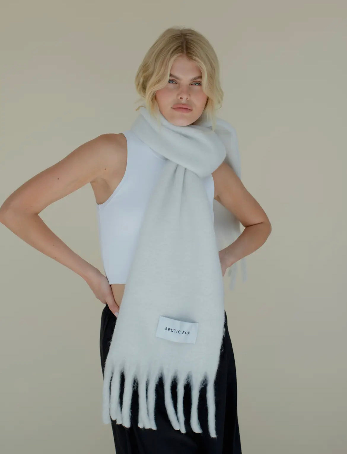 The Stockholm Scarf- Polar White