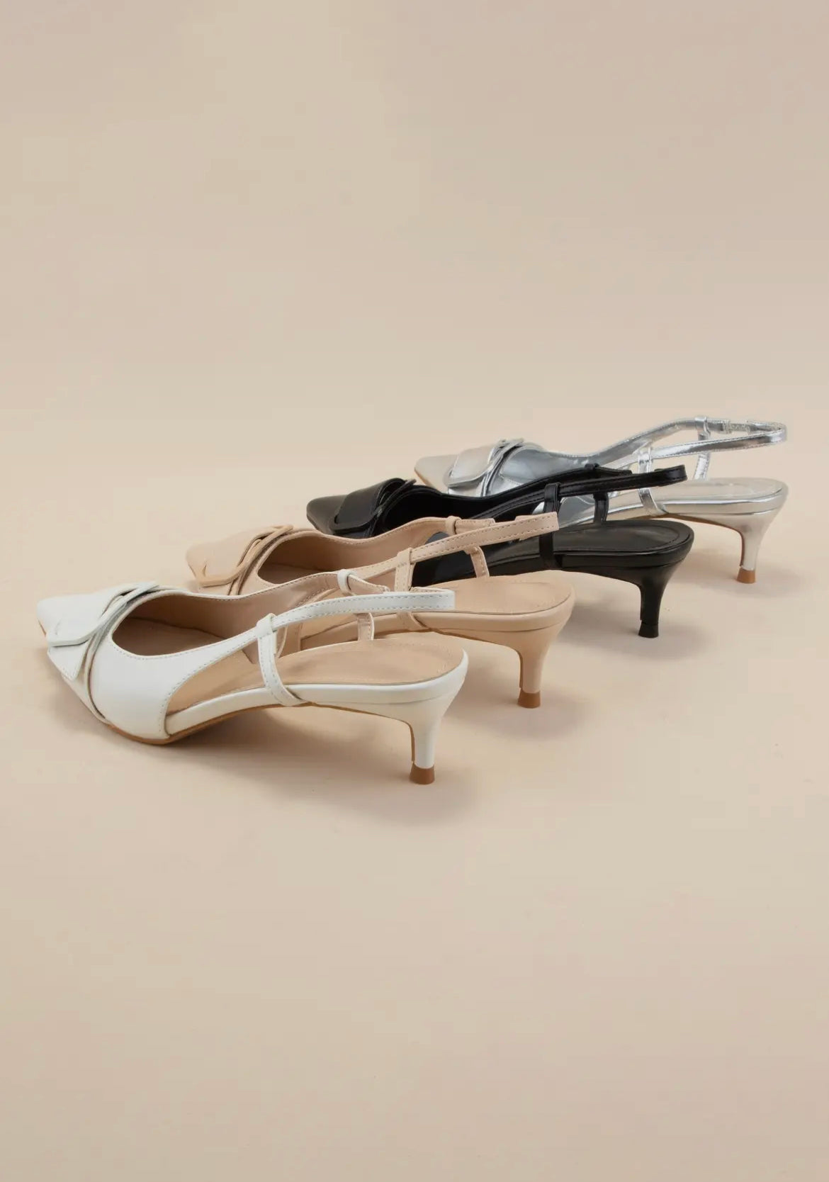 Cleo Kitten Heel - Black