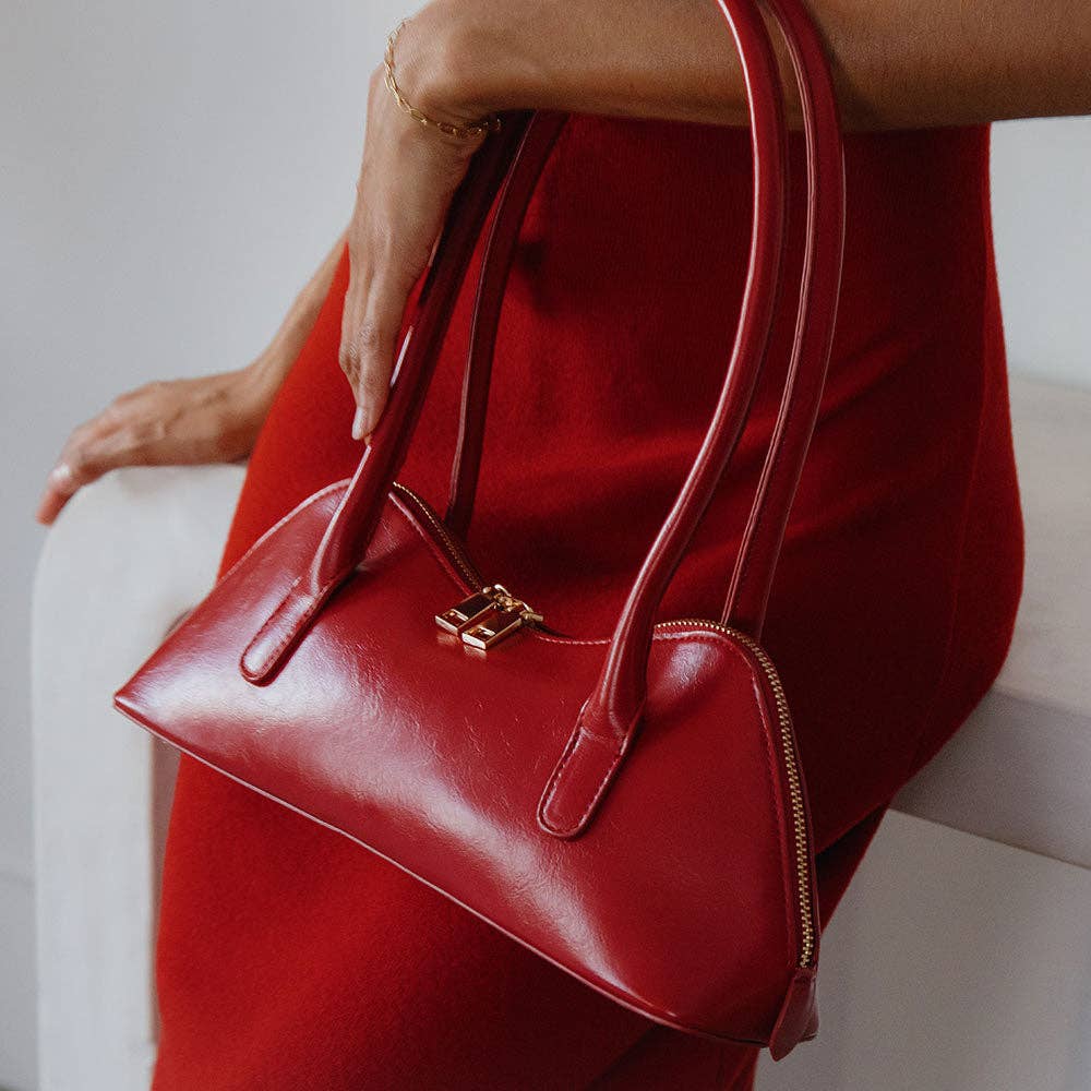 Dakota Yellow Recycled Vegan Shoulder Bag